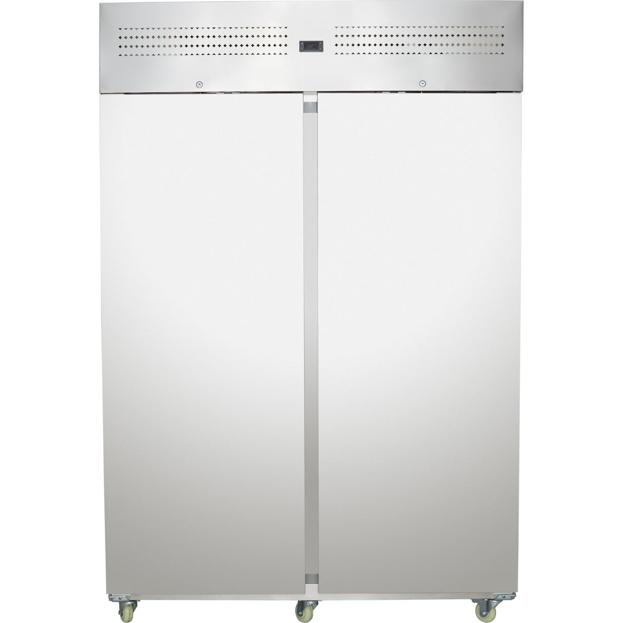 Commercial Upright Freezer 1400 L Double Door Stainless Steel Cabinet 1380x855x2090mm | Nord32