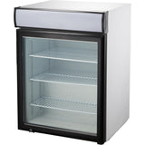 Commercial Countertop Display Freezer With Canopy 98 L Single Glass Door Black 610x577x846mm | Nord608
