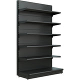 Retail Wall Shelving Starter Unit Black| Nsreu11 Black125 Start