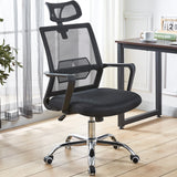 Mesh Office Chair with Headrest Black |  OC2071