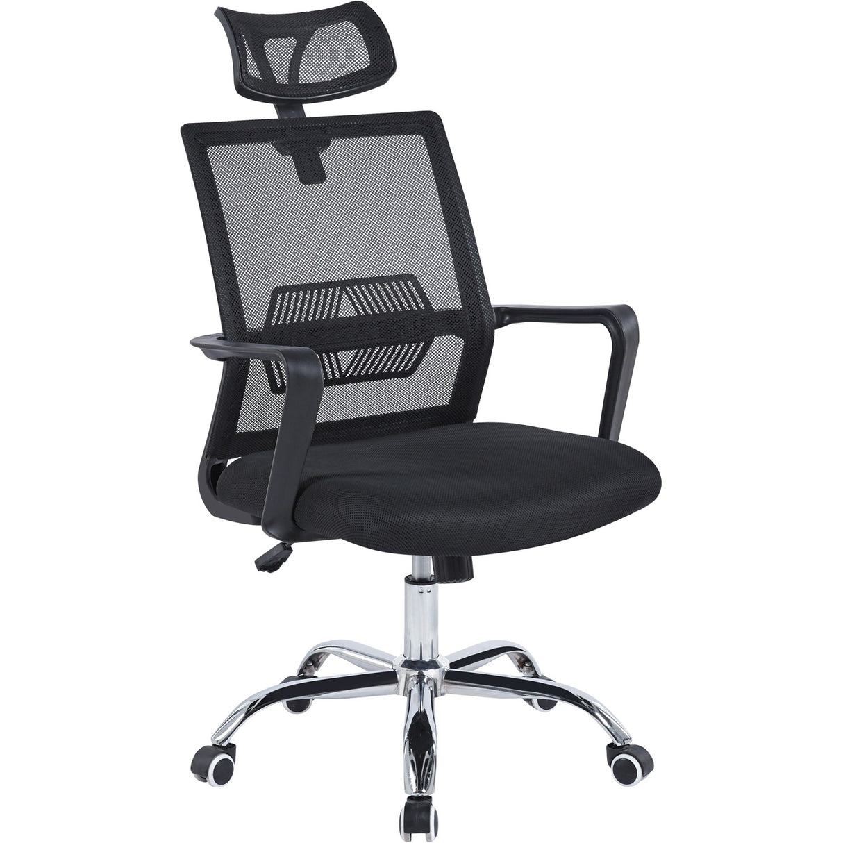 Mesh Office Chair with Headrest Black |  OC2071