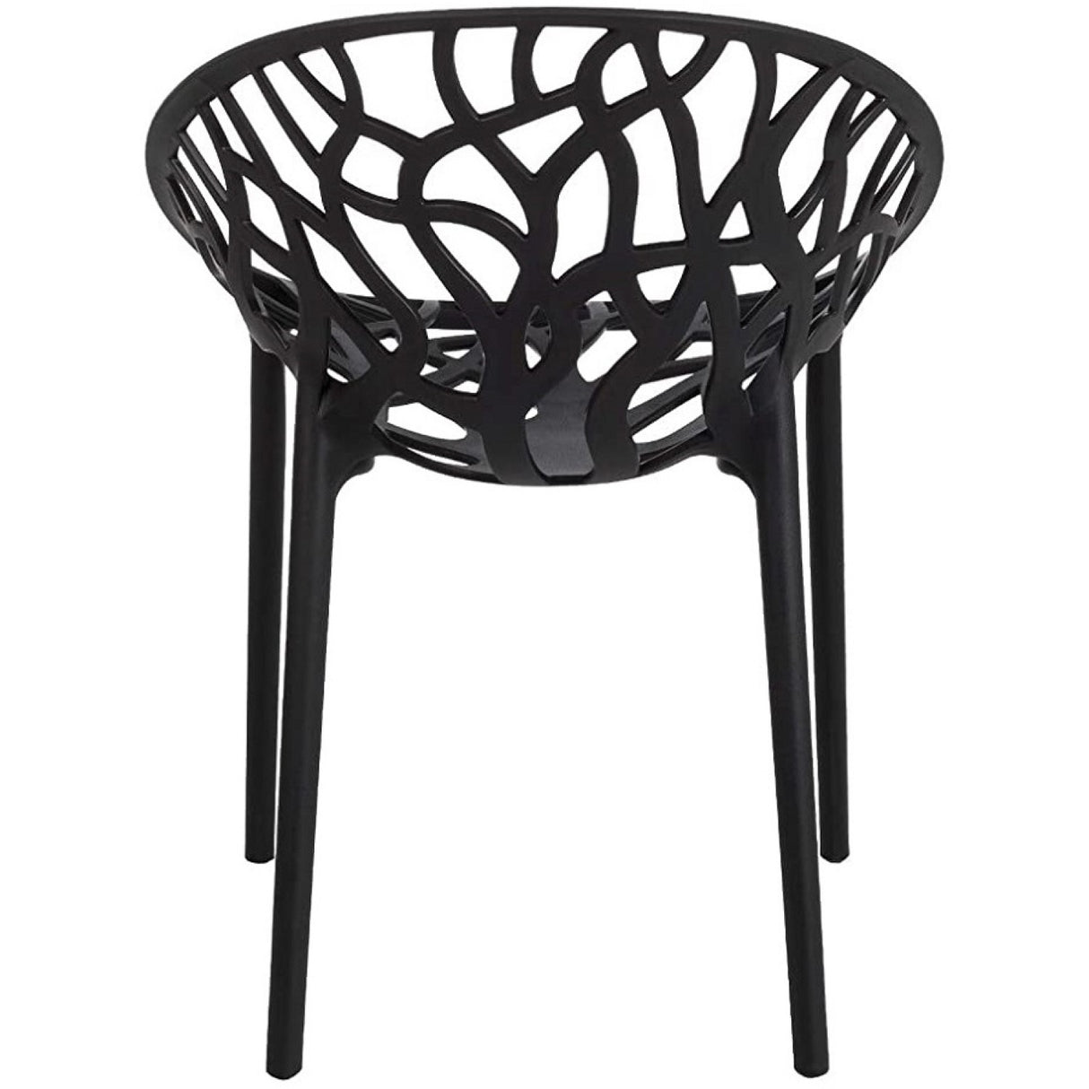 Bistro Dining Chair Plastic Black Indoors &Amp; Outdoors |  Ww030 Black