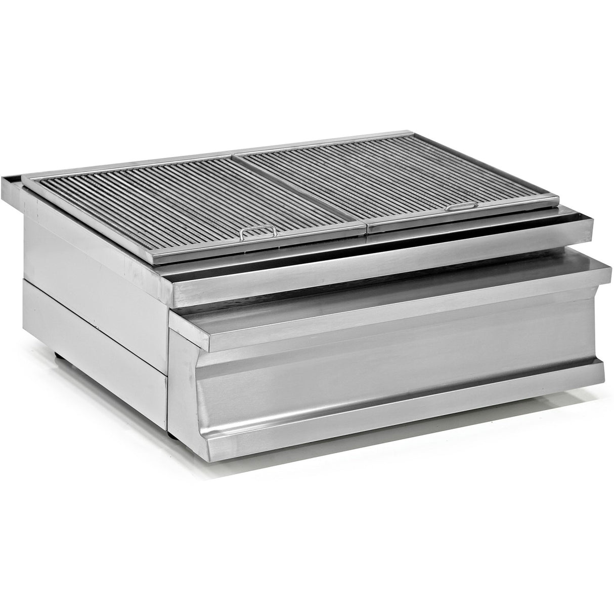 Professional Stainless Steel Charcoal Grill With Firebrick &Amp; Ash Drawer 800x730x290mm |  Ock010 K