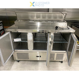 Refrigerated Prep Table 3 Doors Sandwich Top 8x Gn1/6 |  P33