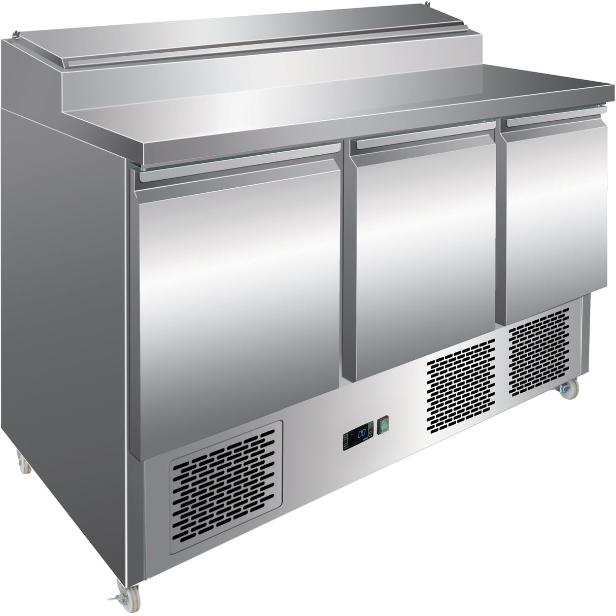 Refrigerated Prep Table 3 Doors Sandwich Top 8x Gn1/6 |  P33