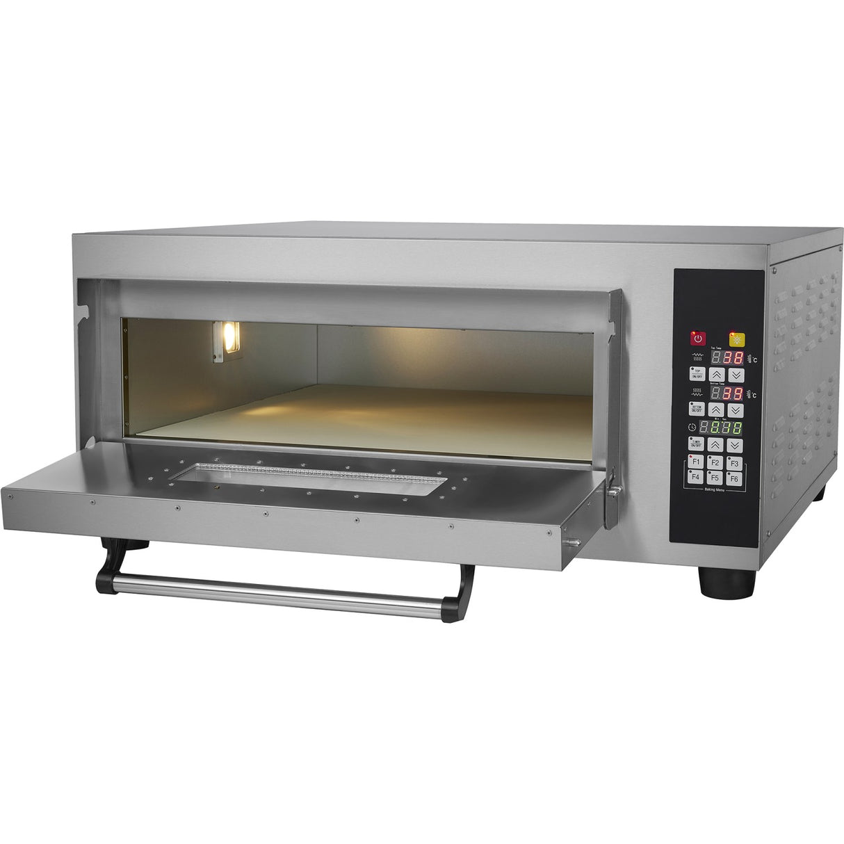 Commercial Pizza Oven Electric 1 Chamber 610x610mm 450°C Digital Controls 4.2k W 230 V |  Ps661 E