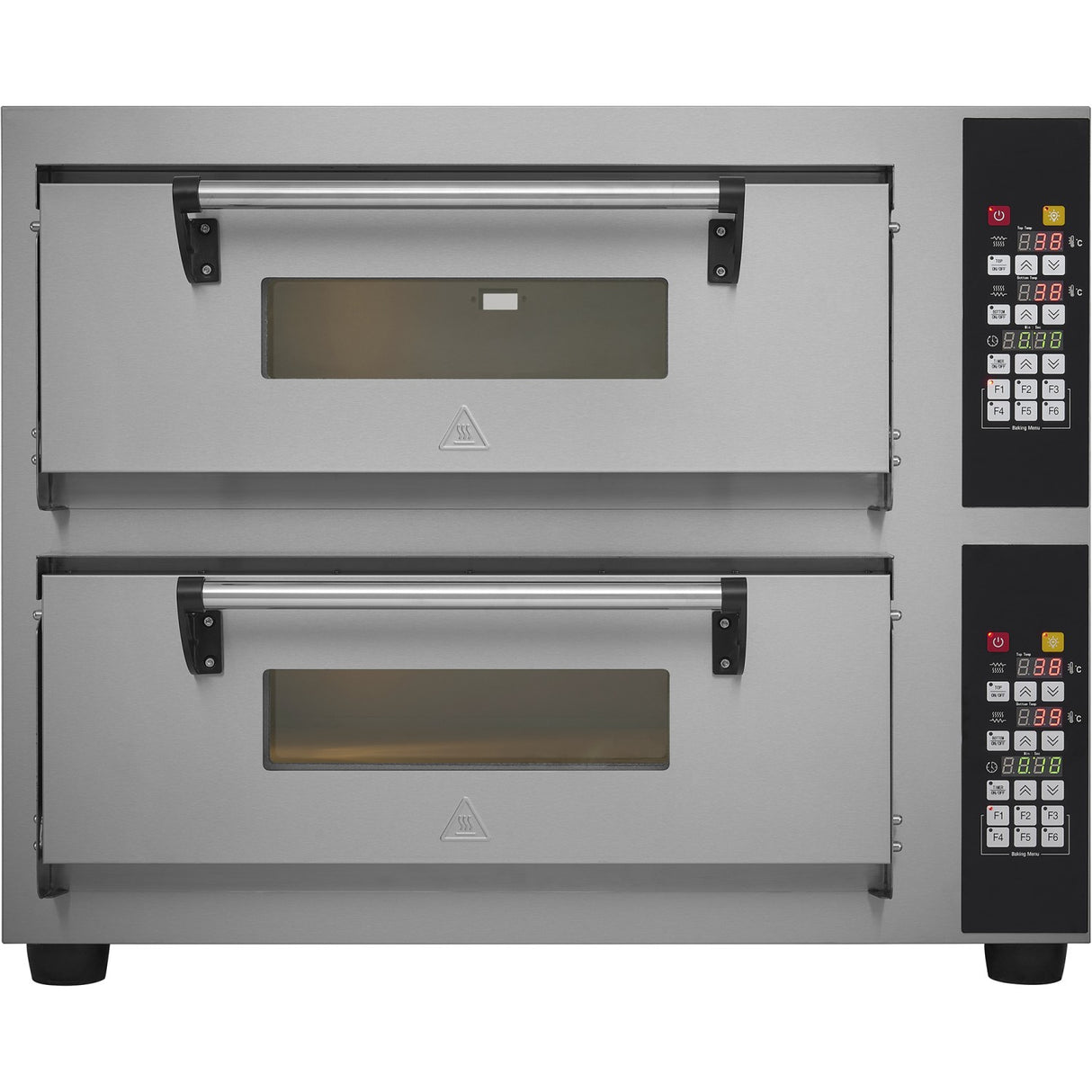 Commercial Pizza Oven Electric 2 Chambers 500x500mm 450°C Digital Controls 8.4k W 380 V |  Ps552 E