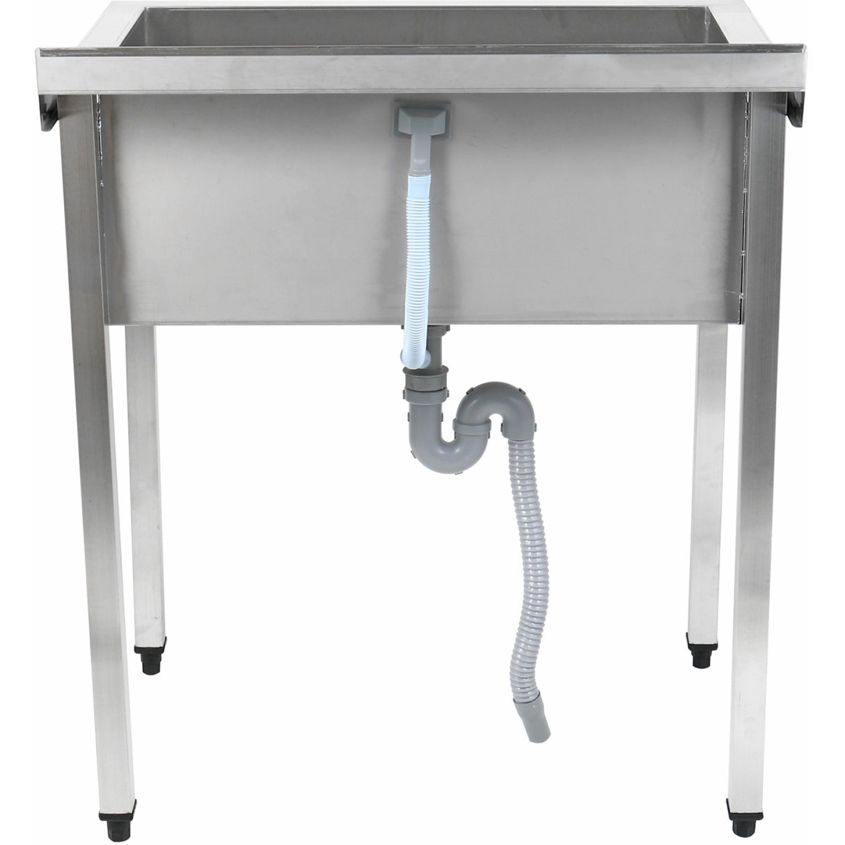 Commercial Pot Wash Sink Stainless Steel 1 Bowl Splashback 800x600x900mm Square Legs |  Psa8060