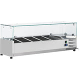 Refrigerated Servery Prep Top 1200mm 5xGN1/4 Depth 330mm |  PT12