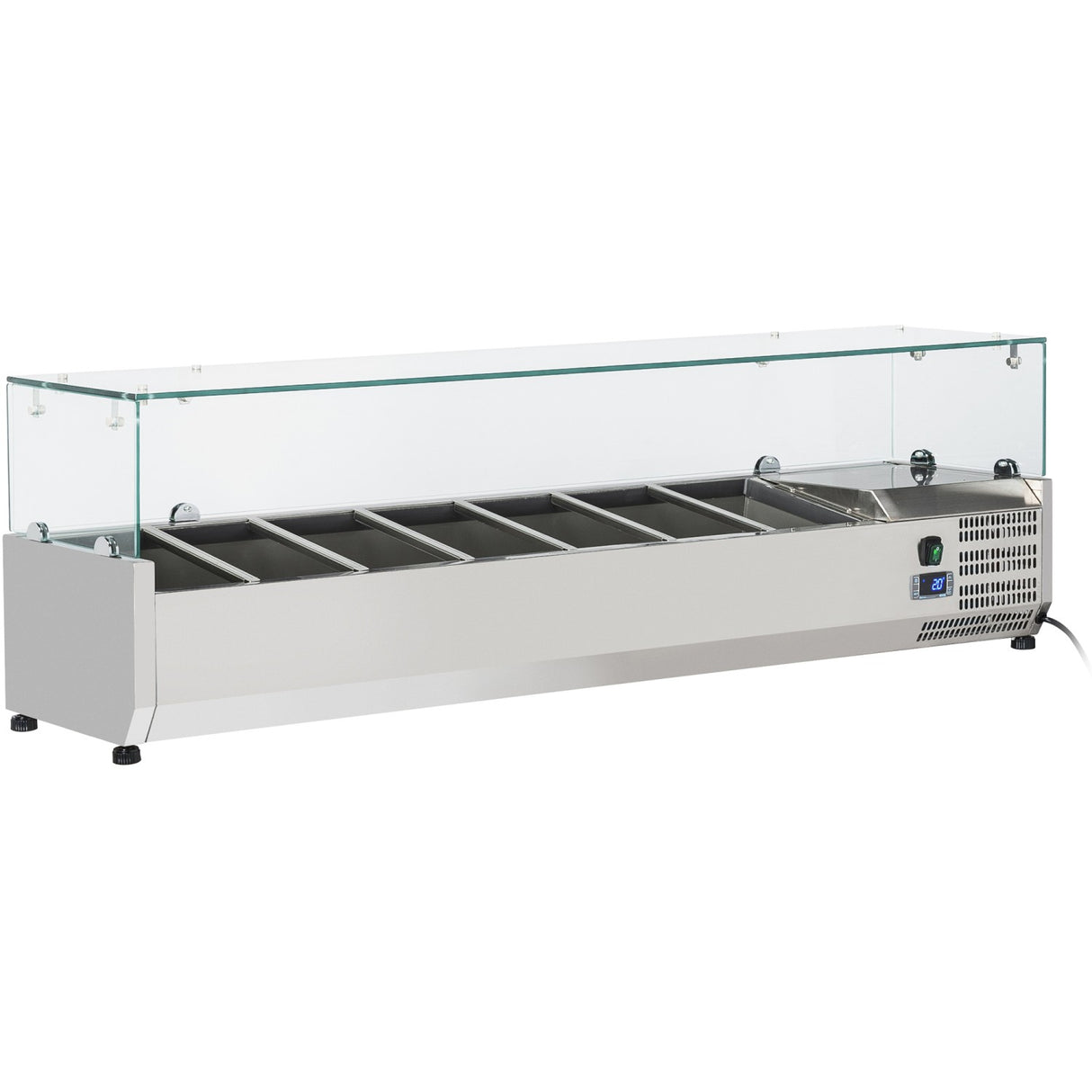 Refrigerated Servery Prep Top 1500mm 7x Gn1/4 Depth 330mm |  Pt15