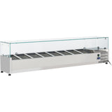 Refrigerated Servery Prep Top 1800mm 8x Gn1/4 Depth 330mm |  Pt18