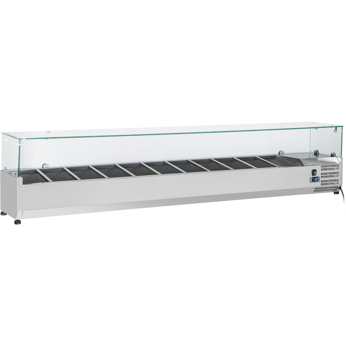 Refrigerated Servery Prep Top 2000mm 10x Gn1/4 Depth 330mm |  Pt20