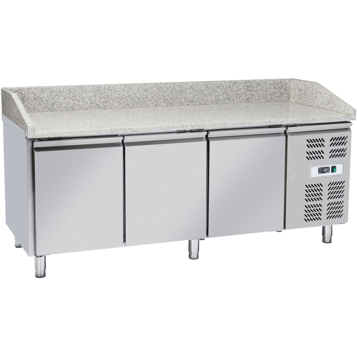 Pizza Counter 3 doors Granite top Depth 800mm |  PZ36