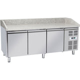 Pizza Counter 3 doors Granite top Depth 800mm |  PZ36