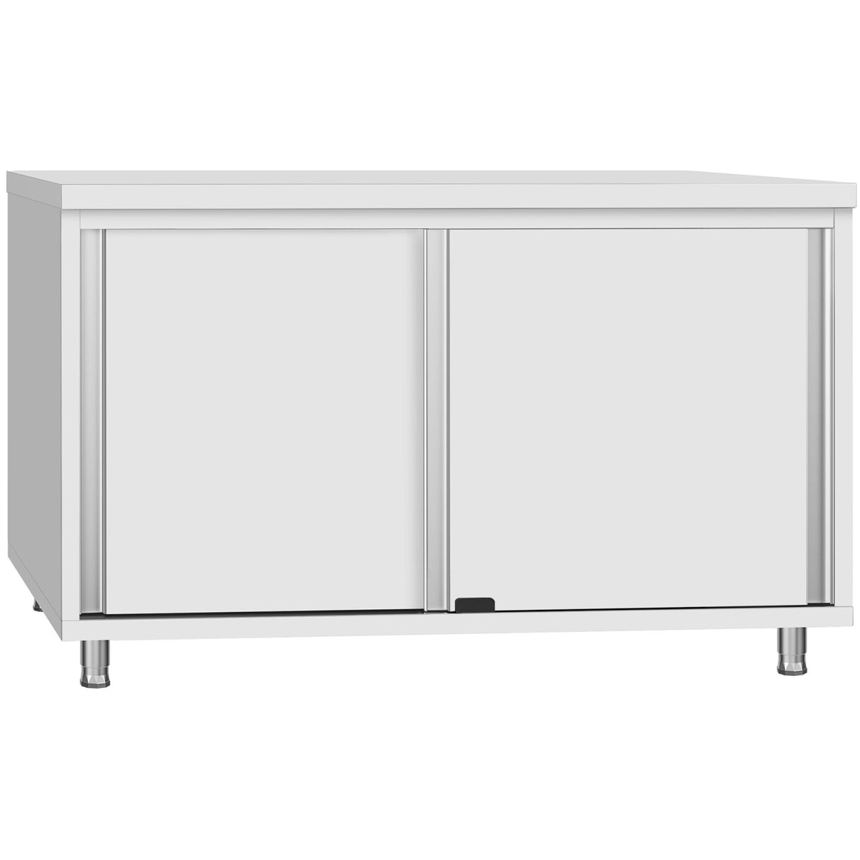Commercial Stainless Steel Sliding Door Work Table Cabinet 1200x700x850mm | Qnh326