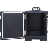 Commercial Front Loaded Insulated Food Pan Carrier With Wheels 432x625x743mm | Qy004