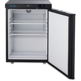 200lt Commercial Refrigerator Undercounter Single Door Black |  Dwr200 B