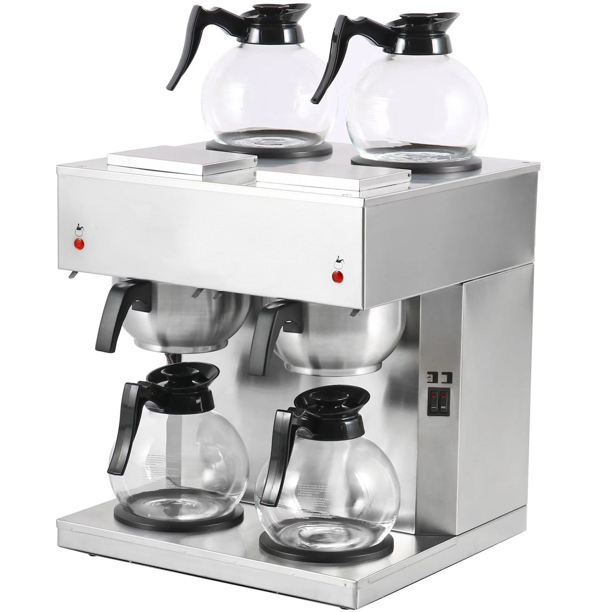 Commercial Twin Filter Coffee maker Manual fill 4 glass jugs 4 hotplates |  RBD286BD4