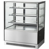 Cake Counter 1200x730x1300mm 3 Shelves Stainless Steel Base Led |  Gn1200 Rf3