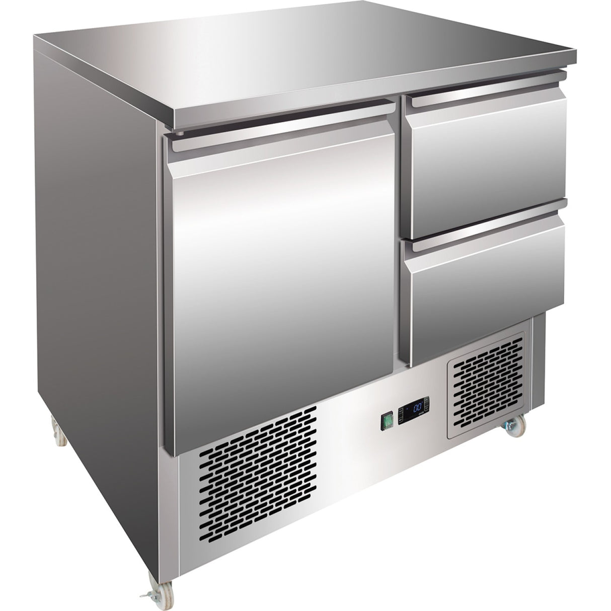 Refrigerated Prep Counter 1 Door 2 Drawers |  2 Ds11