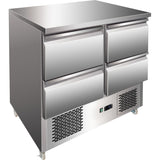 Refrigerated prep Counter 4 drawers 260lt |  THS9014D