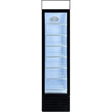 Commercial Bottle Cooler Upright 145 Litres Hinged Glass Door Led Canopy Black |  Sc145 B