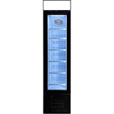 Commercial Display Freezer Upright 105 Litres Hinged Glass Door Led Canopy Black |  Sd105 B