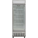 Commercial Display Freezer Upright 500 litres Hinged glass door LED canopy Grey |  SDC500