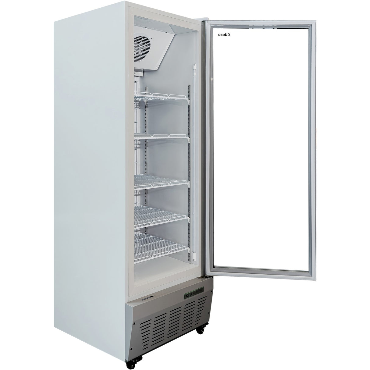 Commercial Freezer Upright 490 Litres Hinged Glass Door Grey |  Sdf500