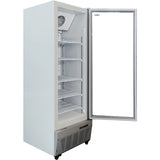 Commercial Freezer Upright 490 Litres Hinged Glass Door Grey |  Sdf500