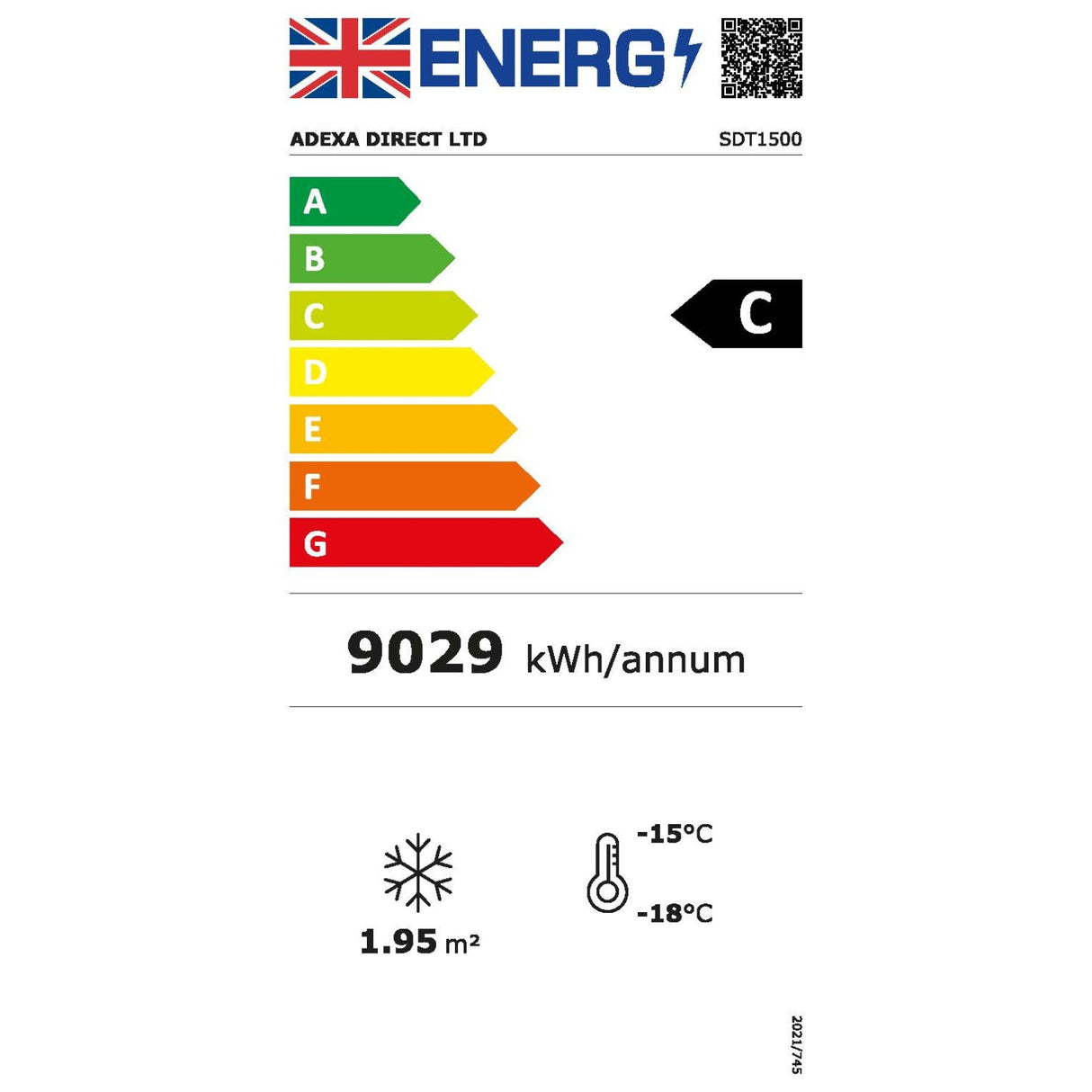 Commercial Display Freezer 1496 Litres Upright 3 Glass Doors Ventilated Cooling 1830x730x2020mm | Sdt1500