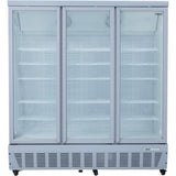 Commercial Display Freezer 1496 Litres Upright 3 Glass Doors Ventilated Cooling 1830x730x2020mm | Sdt1500