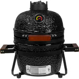13&Quot; Ceramic Kamado Bbq Grill Egg Black |  Se13 Black