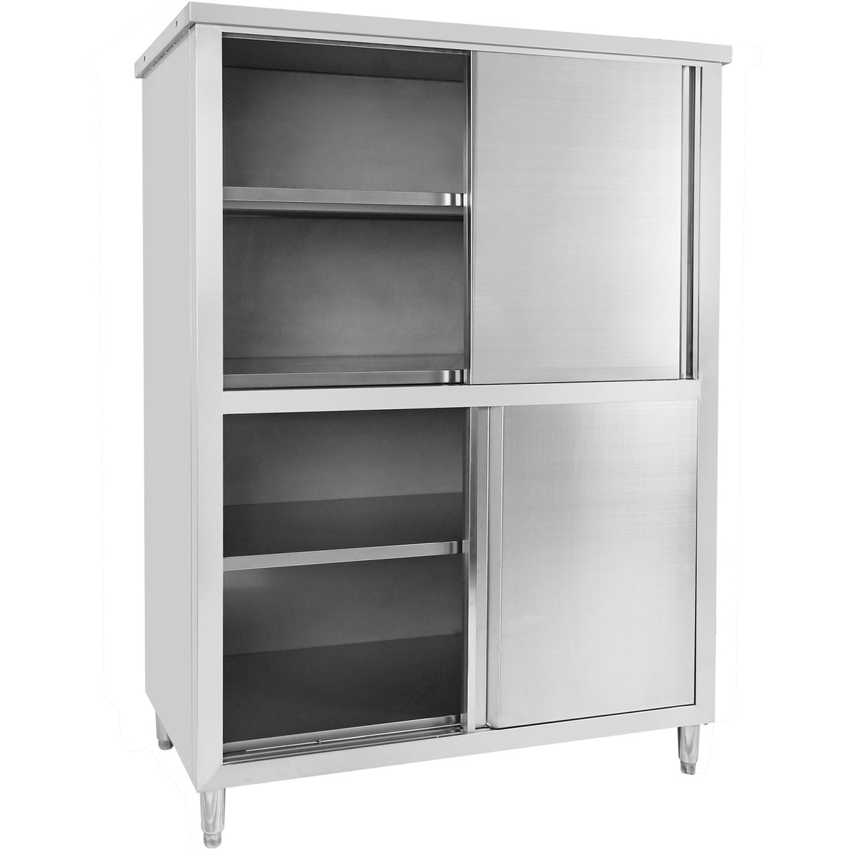 Commercial Stainless steel Storage Cabinet 4 Sliding Doors 1200x500x1800mm |  VC125S