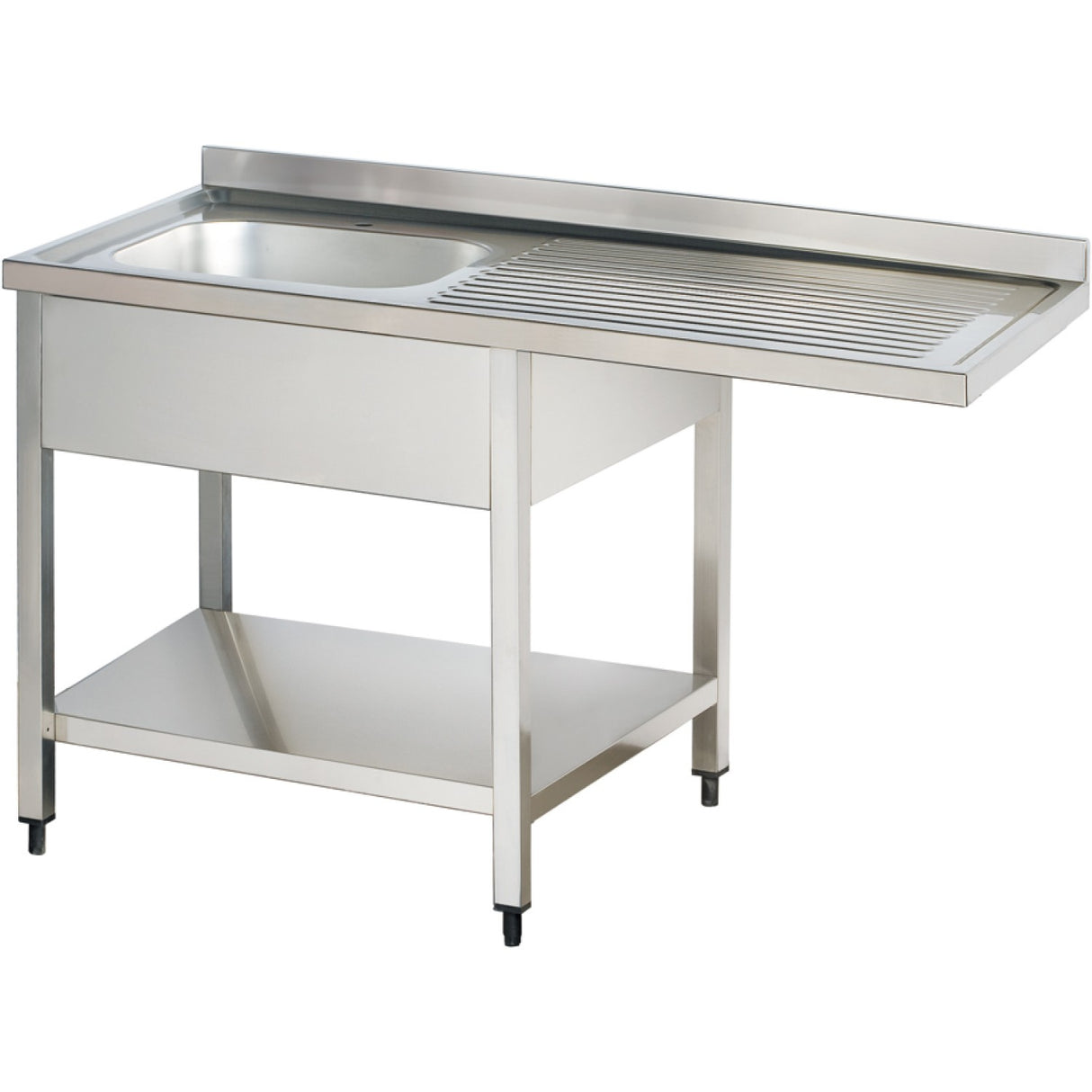 Commercial Sink For Dishwashers 1 Bowl Left Bottom Shelf Splashback 1200x700x950 | Yls127 Sbl1