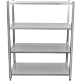 Commercial Shelving Unit 4 Tier Stainless Steel 1000x500x1500mm |  Ssb10050