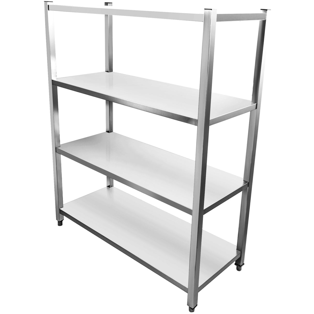 Commercial Shelving Unit 4 Tier Stainless Steel 1000x500x1500mm |  Ssb10050