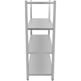 Commercial Shelving Unit 4 Tier Board Stainless Steel 1200x500x1500mm |  Ssb12050