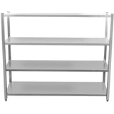 Commercial Shelving Unit 4 Tier Stainless Steel 1800x400x1500mm |  Ssb18040