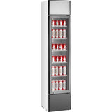 Commercial Bottle Cooler Upright 160 Litres Single Hinged Glass Door Black&Amp;White |  Ssp160 Fea