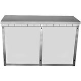 Commercial Wall Cabinet Cupboard Glass Doors Stainless Steel 1200x400x800mm |  Swcgdhh120402