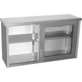 Commercial Wall Cabinet Cupboard Glass Doors Stainless Steel 1400x400x800mm |  Swcgdhh140402