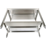 Professional Stainless Steel Work Table With Undershelf &Amp; 5cm Upstand 2000x600x950mm | Swt60200 B