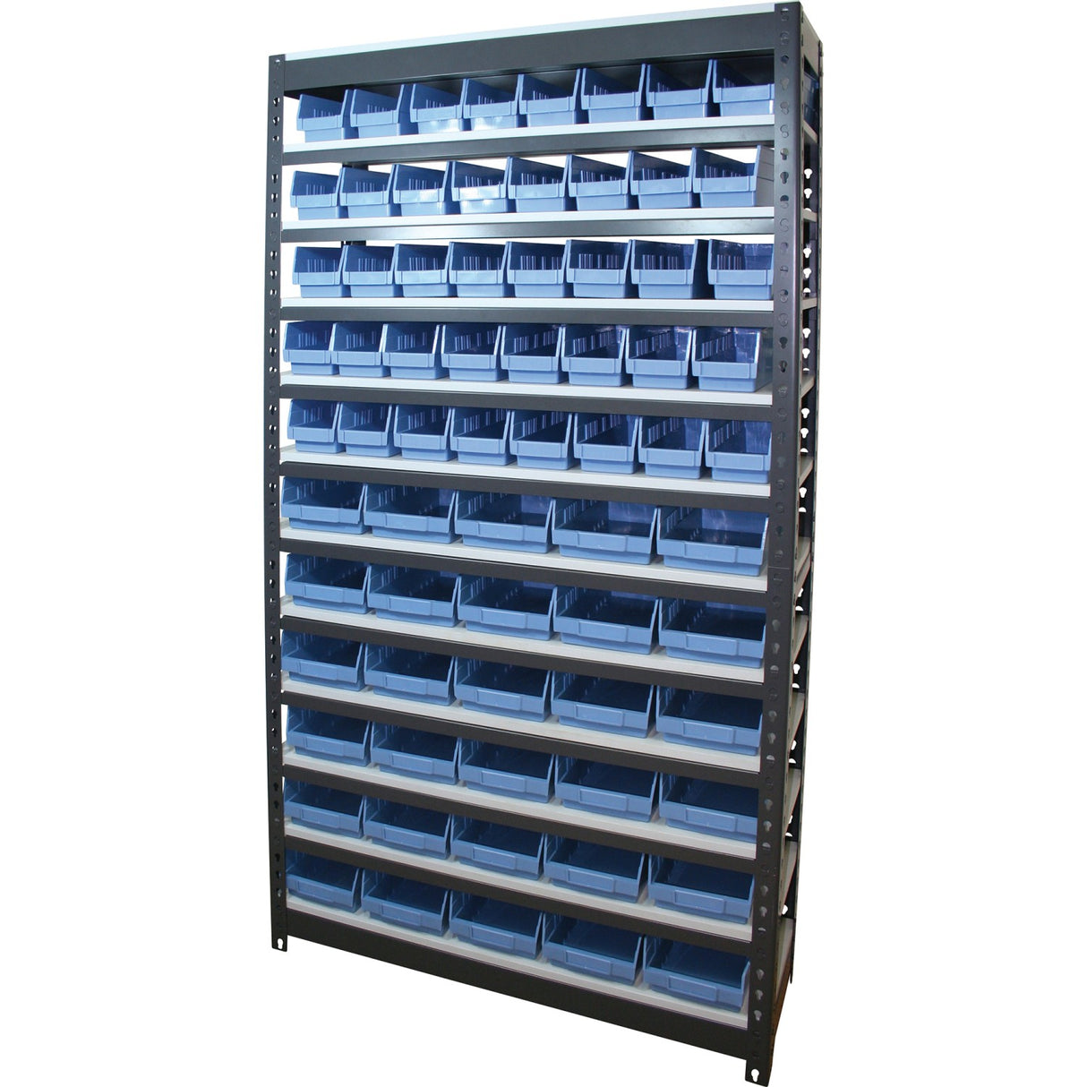 Commercial Heavy Duty Boltless Shelving Unit 12 Shelves 59 Bins Melamine Shelves 900x300x1830mm |  Sy309012