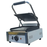 Heavy Duty Single Panini Grill with Flat Base & Flat Top - B Grade