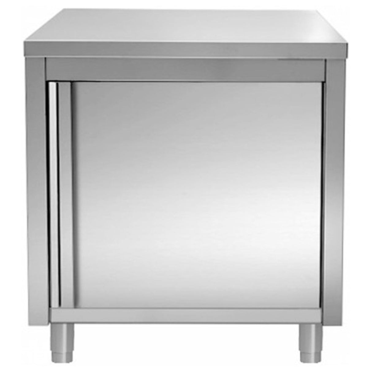 Commercial Worktop Floor Cupboard Hinged Door Stainless Steel 600x600x850mm |  Vtc66 Sl