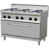 Professional Electric Range Oven 6 Plates 15.6k W Electric Oven 6k W |  The7 P6 Meo