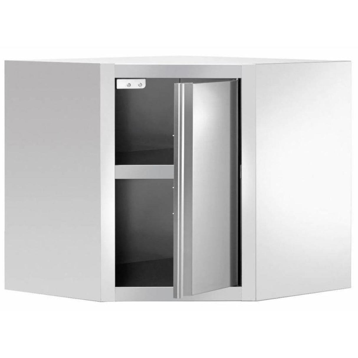 Wall Cabinet Corner Unit Stainless Steel 700x700x400mm |  Thehr74