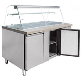 Refrigerated Counter With Display 4x Gn1/1 | Thsai158