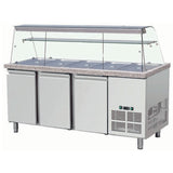 Refrigerated Counter With Display 5x Gn1/1 | Thsai188